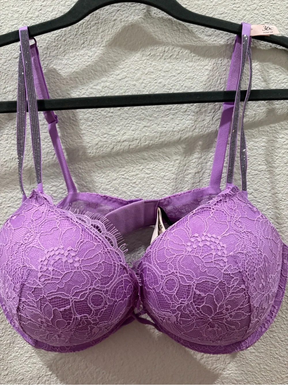 Victoria's Secret Lavender Lace Push-Up Bra